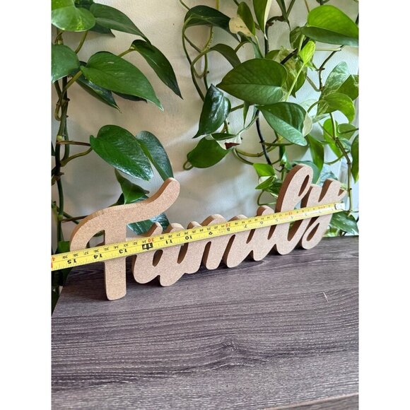 15” length FAMILY home decor sign - Picture 3 of 9